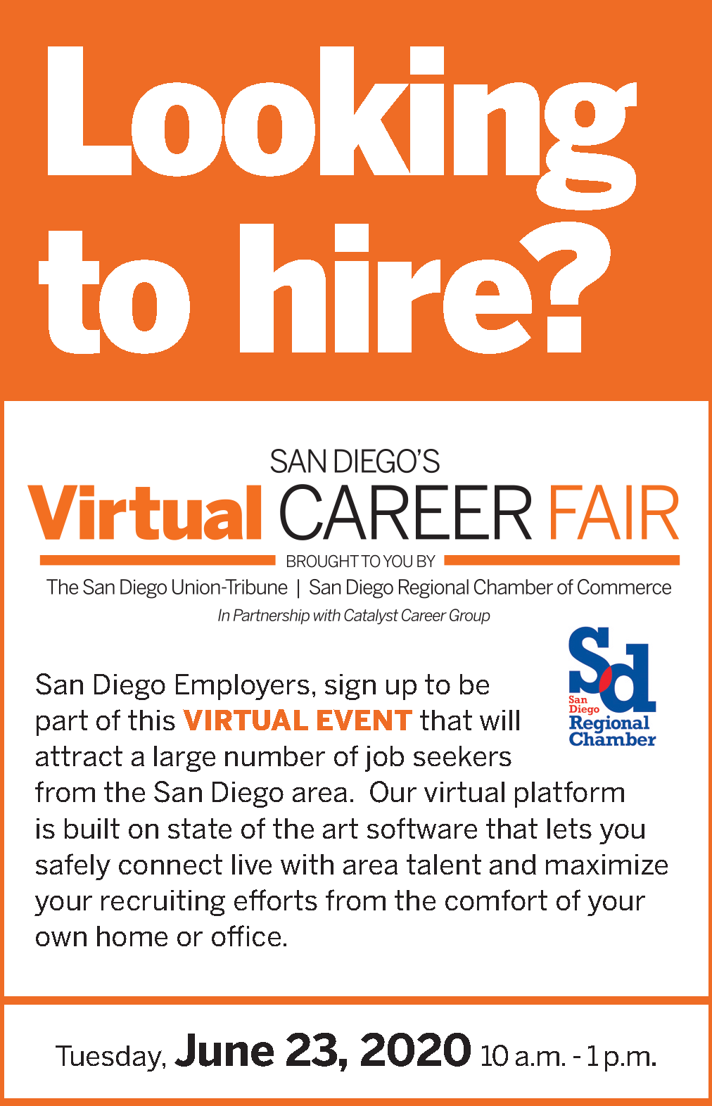 San Diego Virtual Career Fair 2020  The San Diego UnionTribune